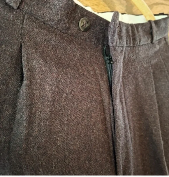 Vintage Mens COLOURS by Alexander Julian Burgundy/brown Dress Pants - Picture 2 of 5